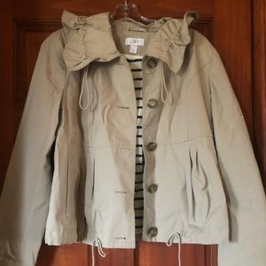 Khaki cotton canvas jacket